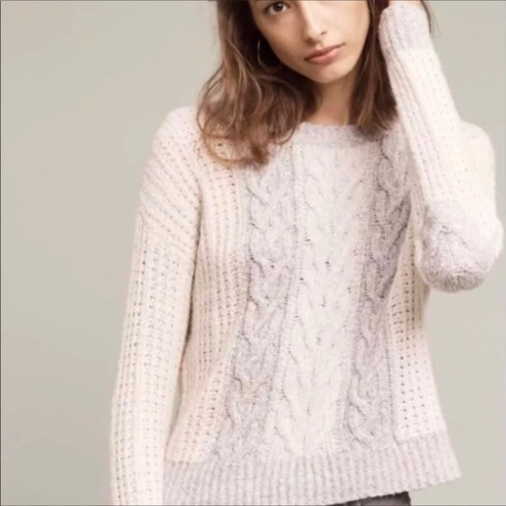 !LAST DAY!  Anthropologie Sleeping on Snow Sweater | M